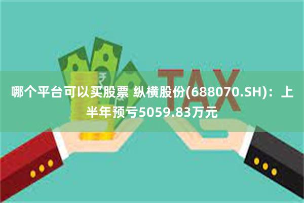 哪个平台可以买股票 纵横股份(688070.SH)：上半年预亏5059.83万元